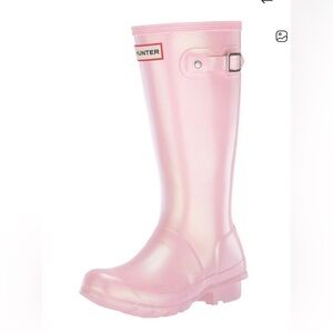 Hunter Blush Pink Girls Rain Boots Sz 1